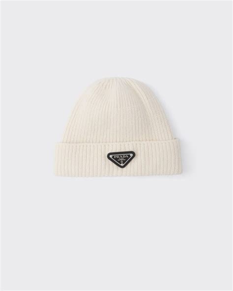 men's prada cap|Prada beanie white and pink.